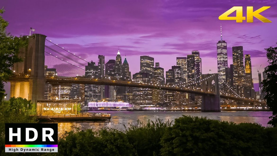 New York City Skyline Night Walk – 4K HDR New York City Skyline Night Walk - 4K HDR