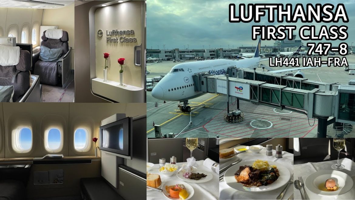 Lufthansa First Class 747-8 First Class Review: Houston - Frankfurt