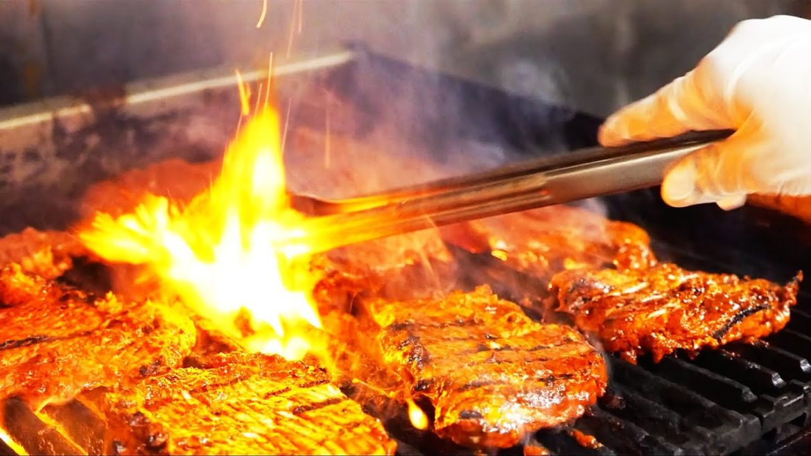 Mexican Food - STEAK & PORK BLUE CORN TACOS Taquiza Miami Florida