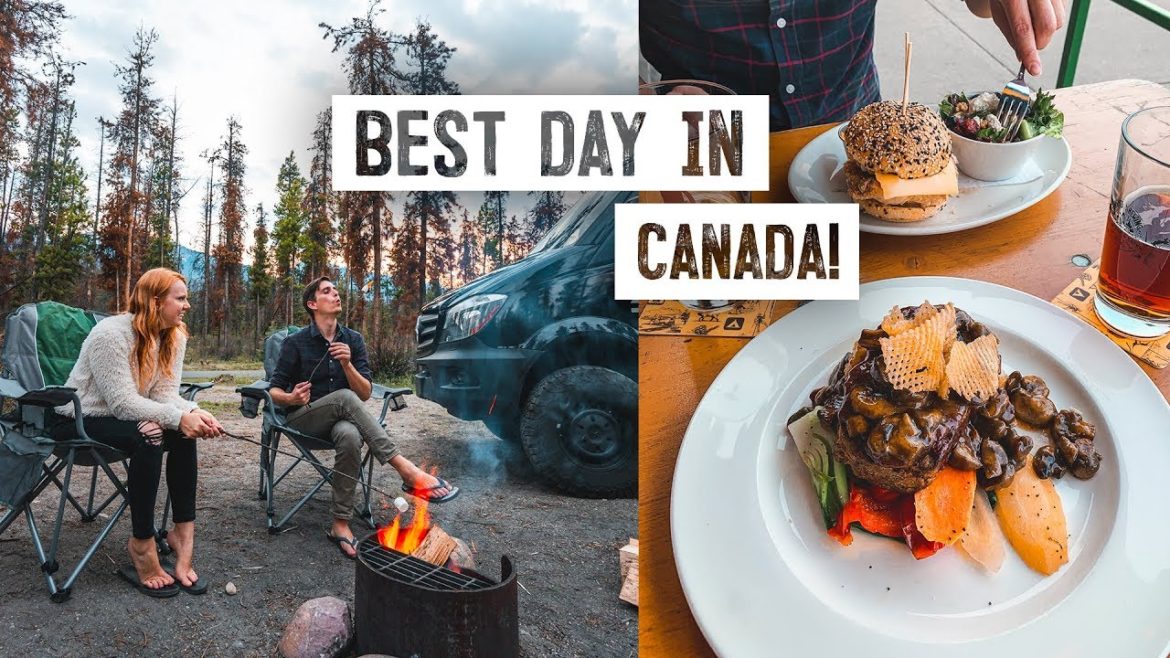 Camper Van Road Trip Pt. 2! Trying Elk Meatloaf + Exploring Jasper National Park 😍(Alberta Canada)