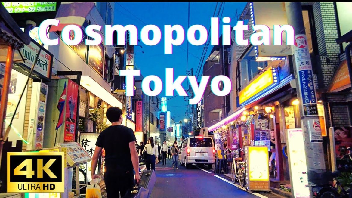 【4K HDR】Korean town Night Walk in Tokyo - Japan Shin-Ōkubo (ASMR)