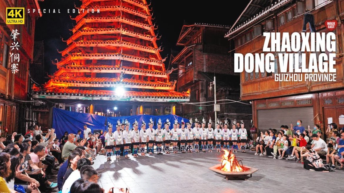 Night Walk in Zhaoxing Dong Village, China's Real Masterpiece of Dong Nationality | Guizhou | 4K HDR Night Walk in Zhaoxing Dong Village, China's Real Masterpiece of Dong Nationality | Guizhou | 4K HDR