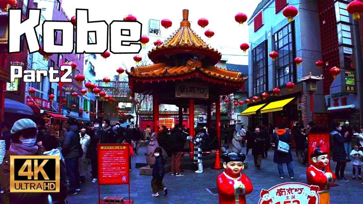 【4K Japan Walk】China town and Former foreign settlements in Kobe.