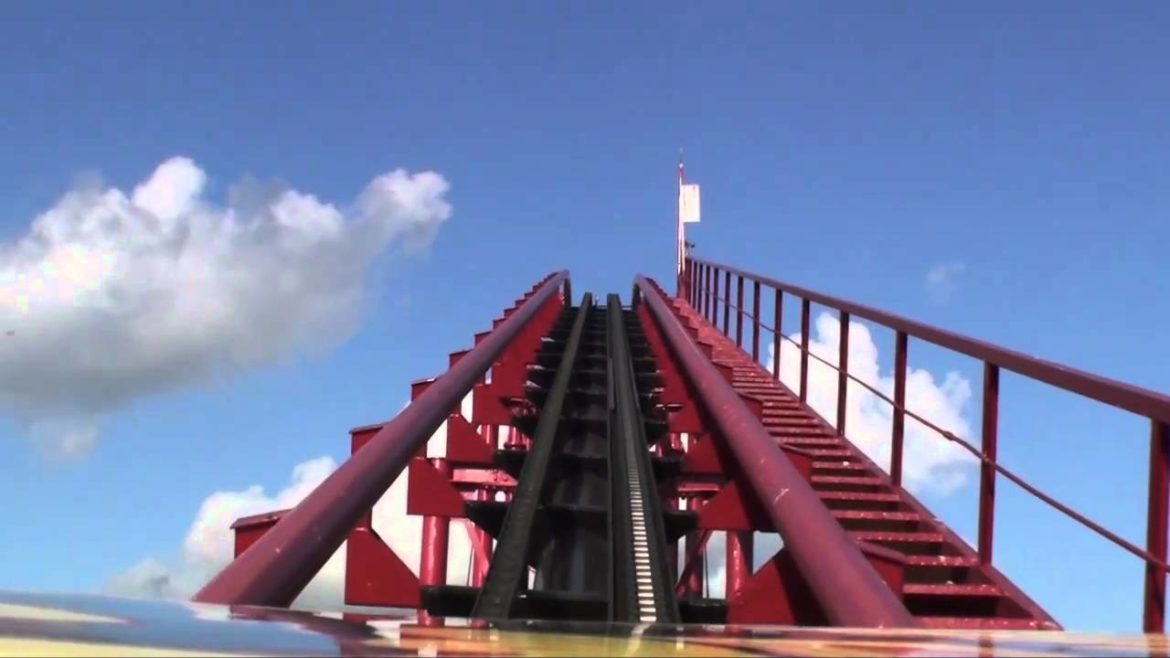 Dragon King San Kaiten 龍王 Roller Coaster Front Seat POV On-Ride Hokkaido Mitsui Greenland Japan