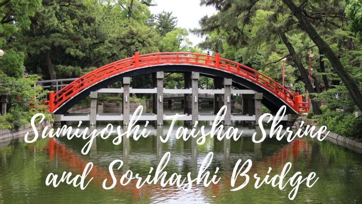 Walking around Sumiyoshi Taisha Shrine in Osaka Japan