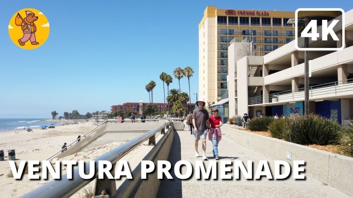 Ventura Promenade Walking Tour | 4k Ultra HD | 🔊 Binaural Sound