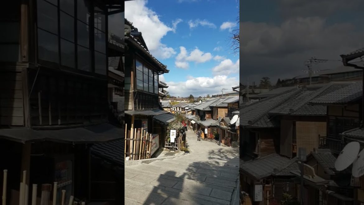 sunny day in kyoto japan