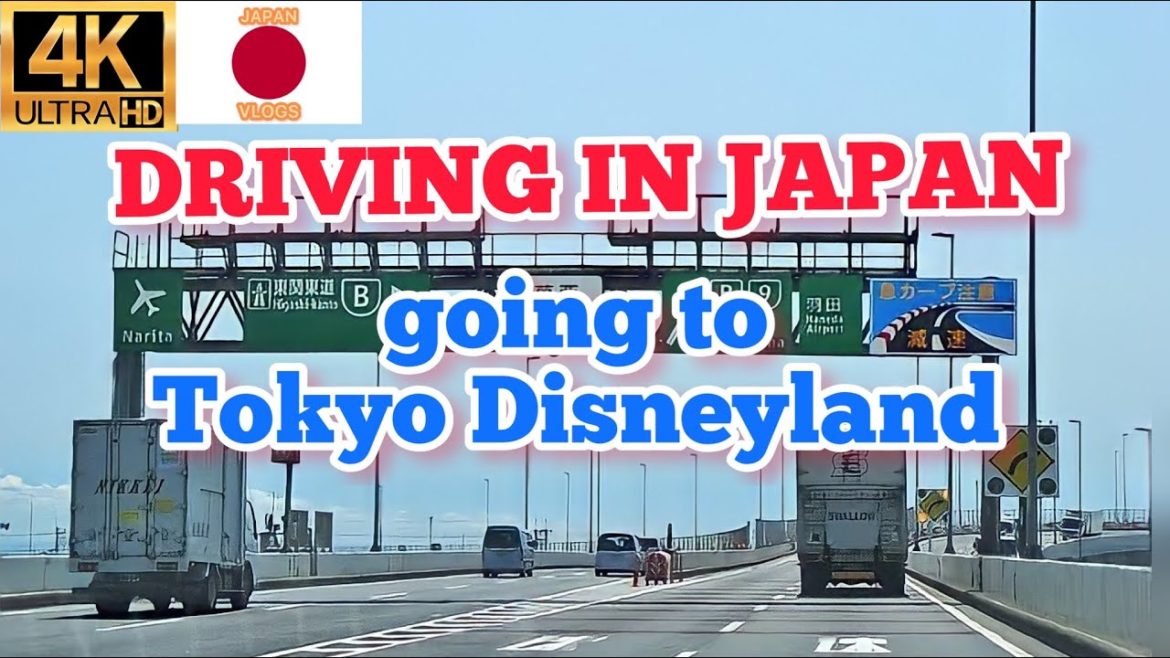 Driving in Japan highway tokyo going to disneyland 4k videos 2022
