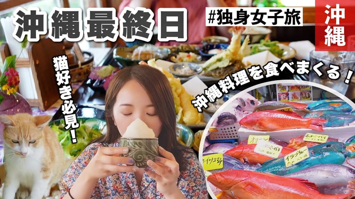 【女子旅】車無しで沖縄を満喫！エモい街で沖縄料理を爆食します【壺屋やちむん通り】