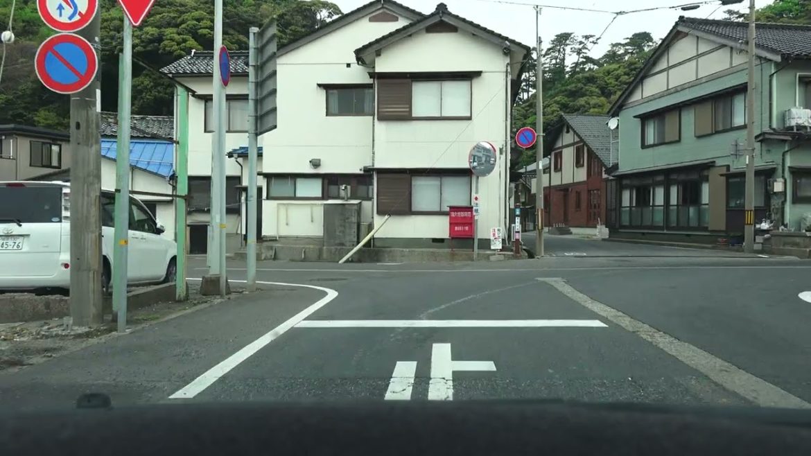 4K　兵庫県香美町・香住地区を色々走行　等速