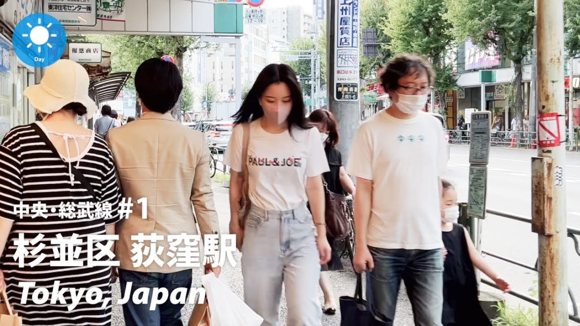 ⁴ᴷ Tokyo: Ogikubo Station (荻窪駅)  / Chuo Sobu Line #1 : Japan Walking Tour 2022