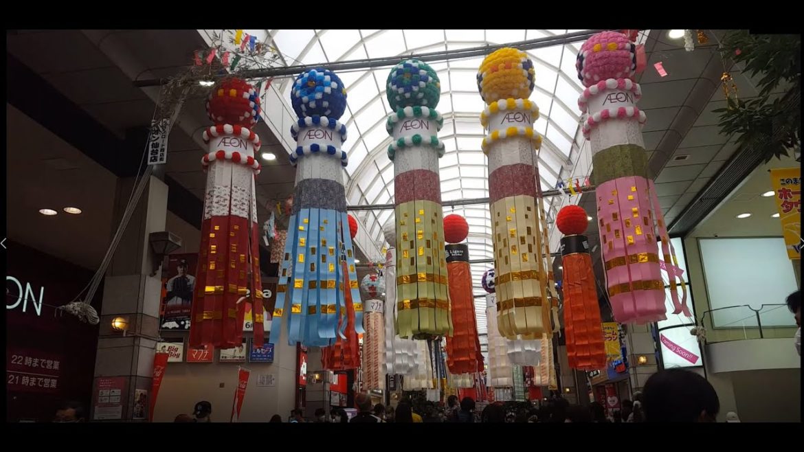 仙台七夕まつり(2022)に行ってきました。【字幕なし】