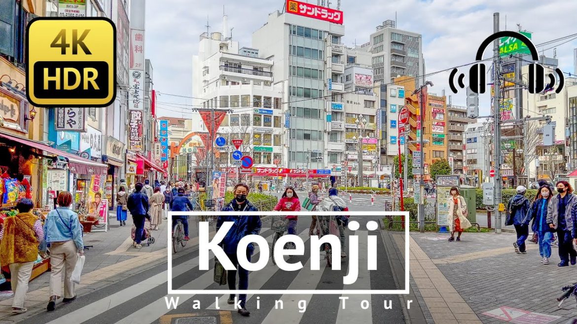[4K/HDR/Binaural] Koenji Walking Tour - Tokyo Japan