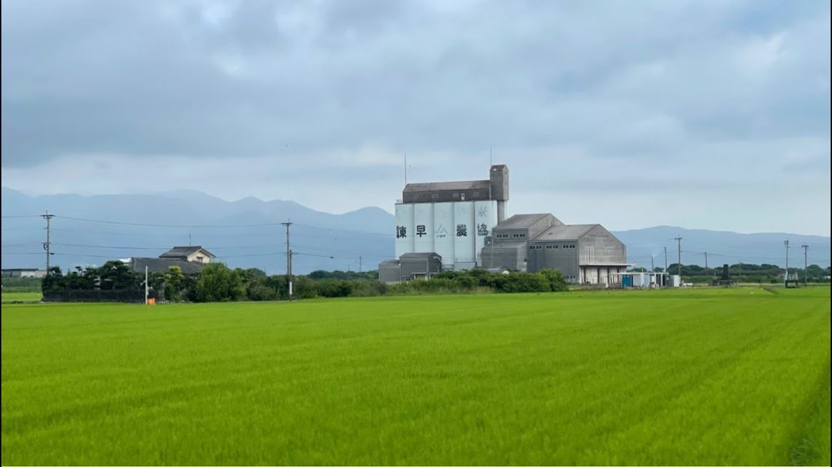 Japan Walking Tour. From Isahaya City. Nagasaki Prefecture. 長崎県諫早市内を散歩。