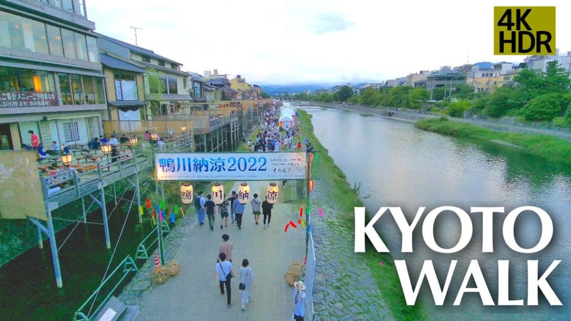 【京都散策】京の七夕 鴨川納涼と友禅流し【4K】 【京都散策】京の七夕 鴨川納涼と友禅流し【4K】