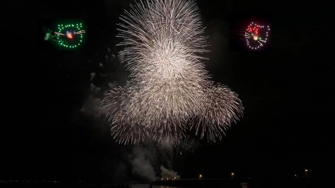 Walking at Hanabi festival in Chiba Kamogawa 2022・4K HDR