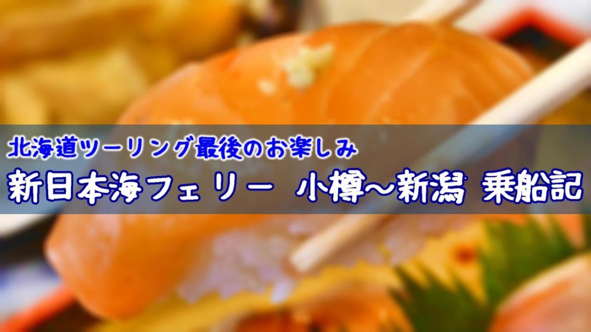 北海道ツーリングを最後まで楽しむ    小樽～新潟フェリー乗船記