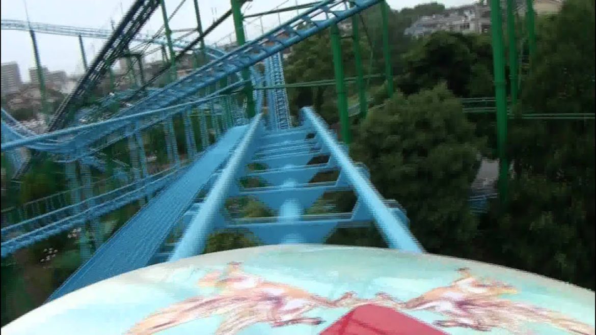 Pegasus Roller Coaster POV Jet Coaster Kashiikaen Japan Amusement Park Japanese HD 1080