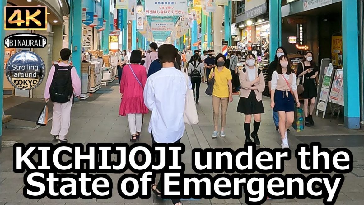 KICHIJOJI under the State of Emergency - 4K Tokyo Japan