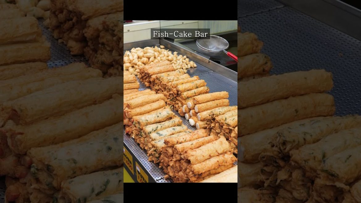 수제어묵 Fish-Cake Bar - Korean street food #shorts