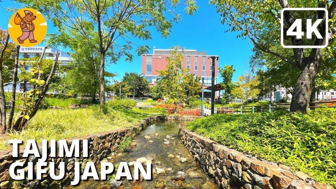 【4K】 Japan Countryside Walking Tour | Tajimi Gifu 多治見 |  🔊 Binaural Sound