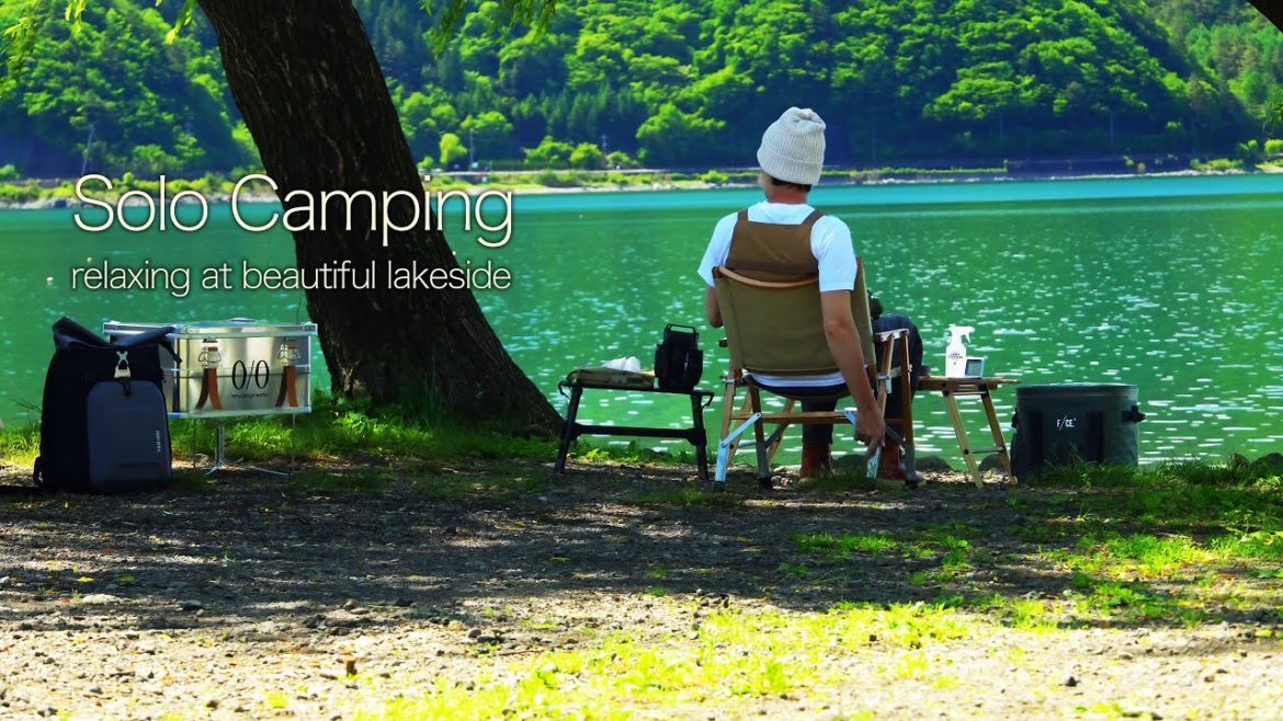 Solo Camping at amazing lakeside (ASMR, relax in the shelter, campfire, sounds of nature, Japan) Solo Camping at amazing lakeside (ASMR, relax in the shelter, campfire, sounds of nature, Japan)