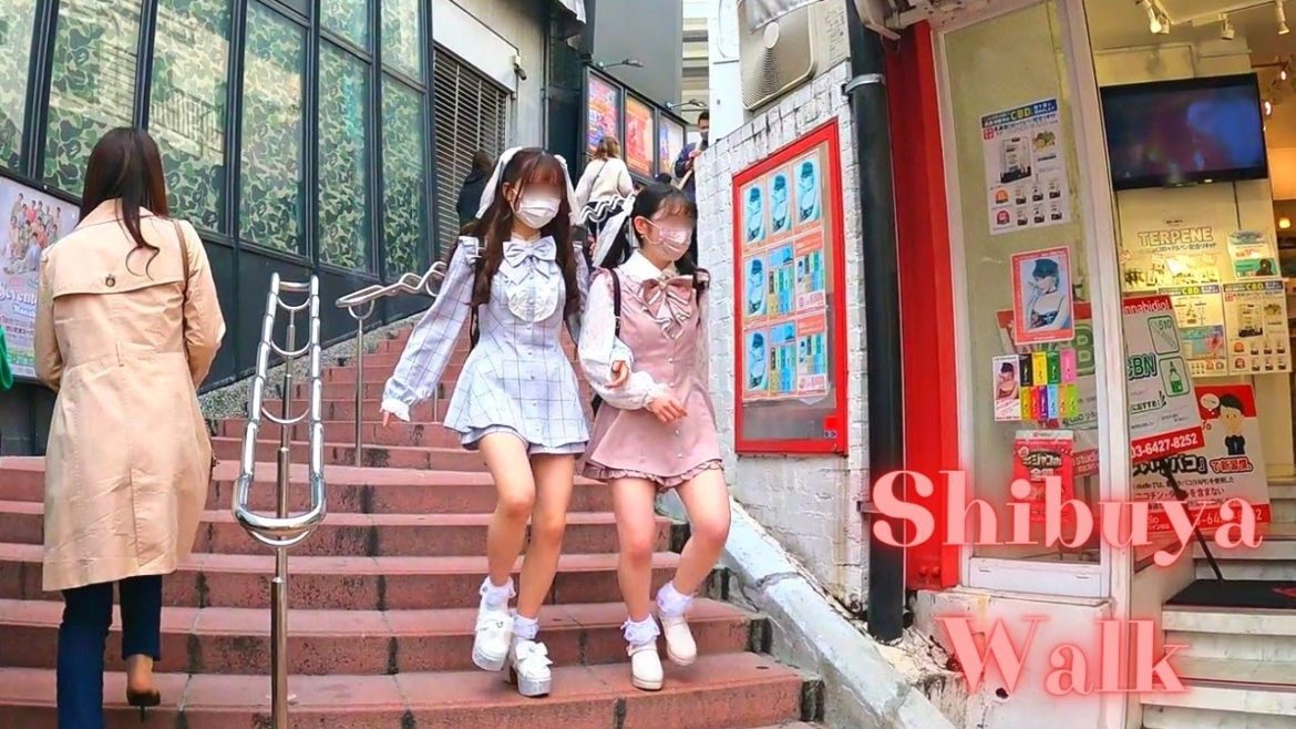 Stage of Ghostwire: Tokyo. Shibuya Tokyo in Japan walking tour. 【4K】4.2022