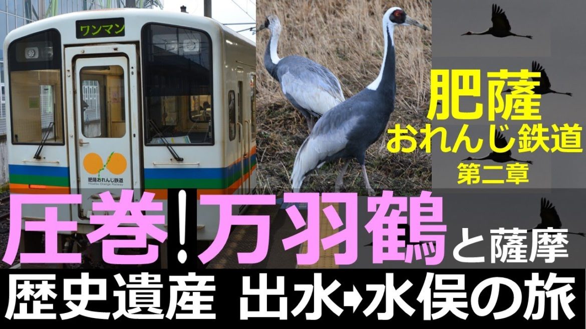 【肥薩おれんじ鉄道2】圧巻！万羽鶴と薩摩歴史遺産 出水～水俣の鉄旅