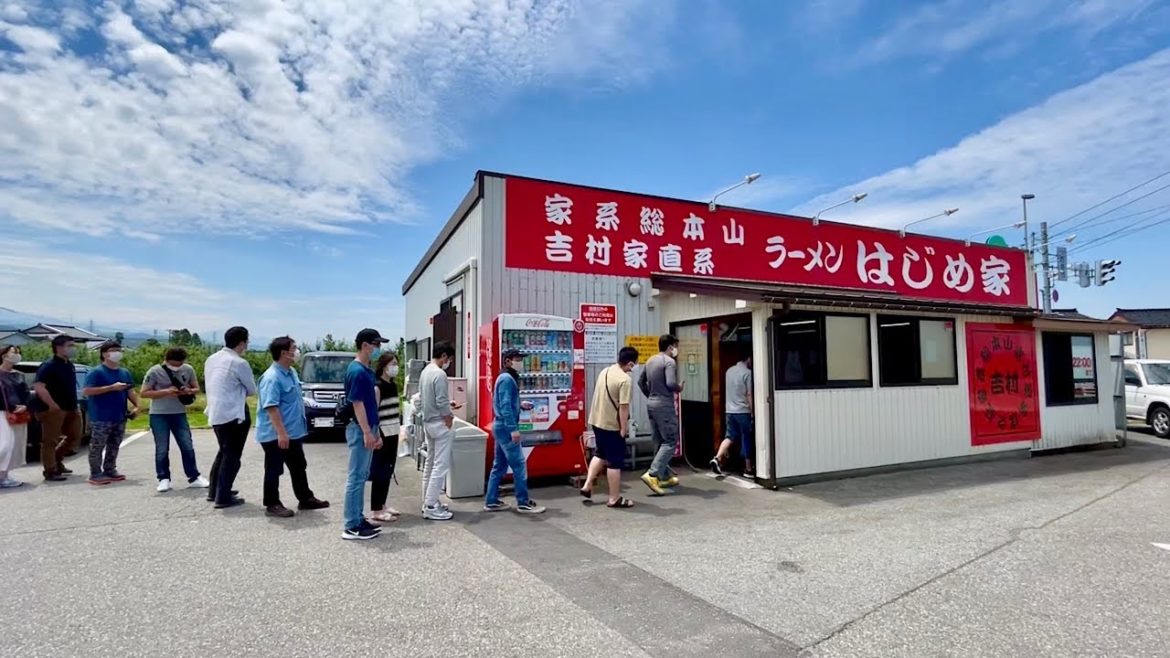 朝から大行列！本物の家系ラーメンから始まるおっさんの麺活３連発！富山県グルメ A trip around a ramen shop in Toyama Japan