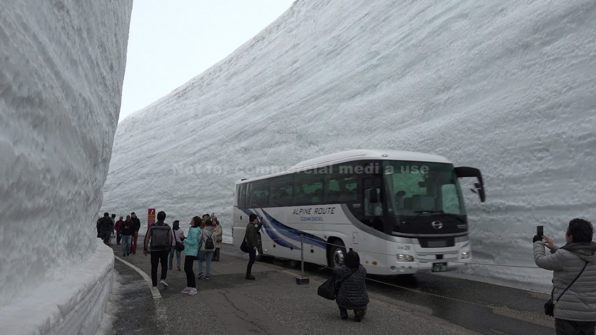 World's Most Insane  Snow Canyon 17m / 54ft High! Murodo Snow Corridor in Tateyama, Japan