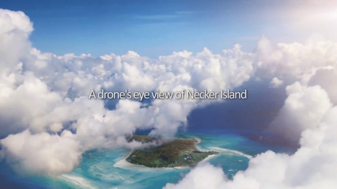 Drone's Eye View of Necker Island