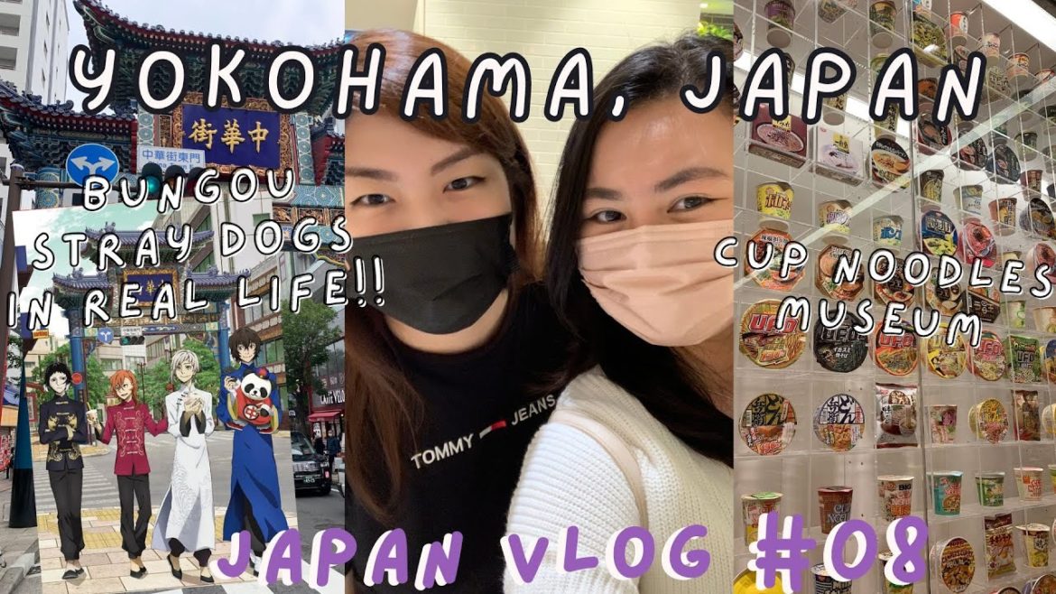 I went to Yokohama! |  Bungou Stray Dogs in Real Life + Cup Noodles Museum | Japan Vlog #08