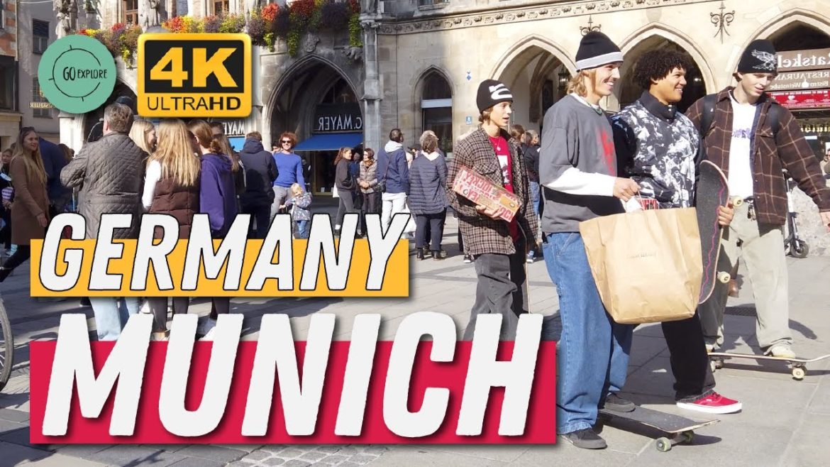 Munich - Bavaria - Germany [ 4K ] City Walking Tour ☀️