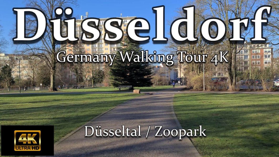 🚶🏼 Walking Tour 4K Germany: Düsseldorf Zoopark [4K UHD] Februar 2022