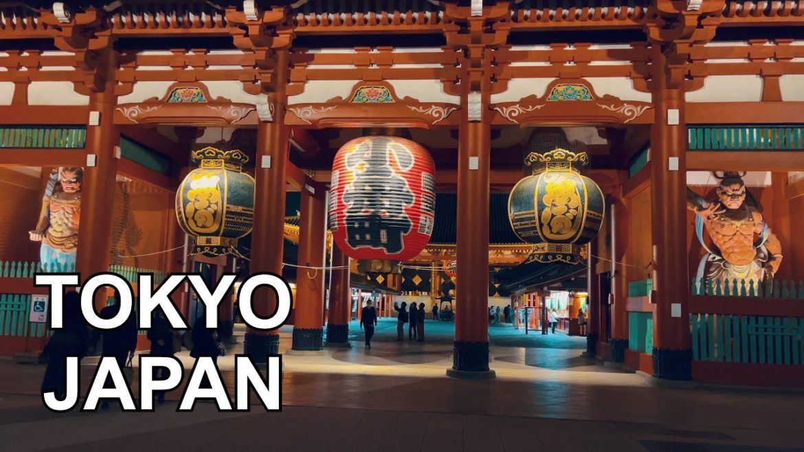 4K Night Walk in Asakusa Tokyo - Sensoji Temple and Shopping Street at Night | 東京2021