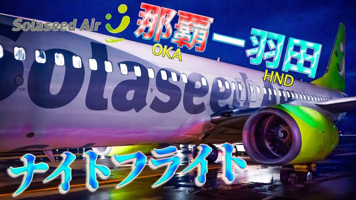 【ナイトランディング】ソラシドエア 那覇ー羽田 OKA HND【機窓】 【ナイトランディング】ソラシドエア 那覇ー羽田 OKA HND【機窓】
