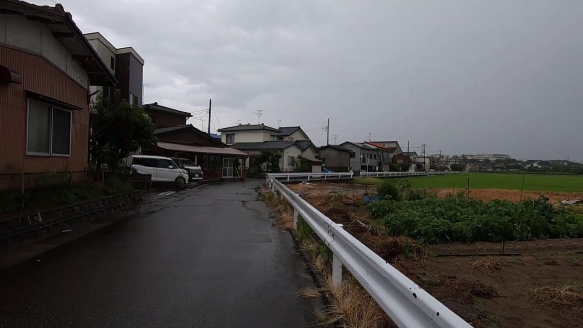 Walking in the Rain Niigata Matsuhama / Rain sound No Thunder