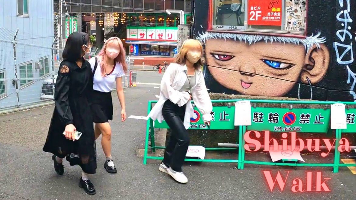 Shibuya Tokyo in Japan walking tour. 【4K ASMR】6.2022