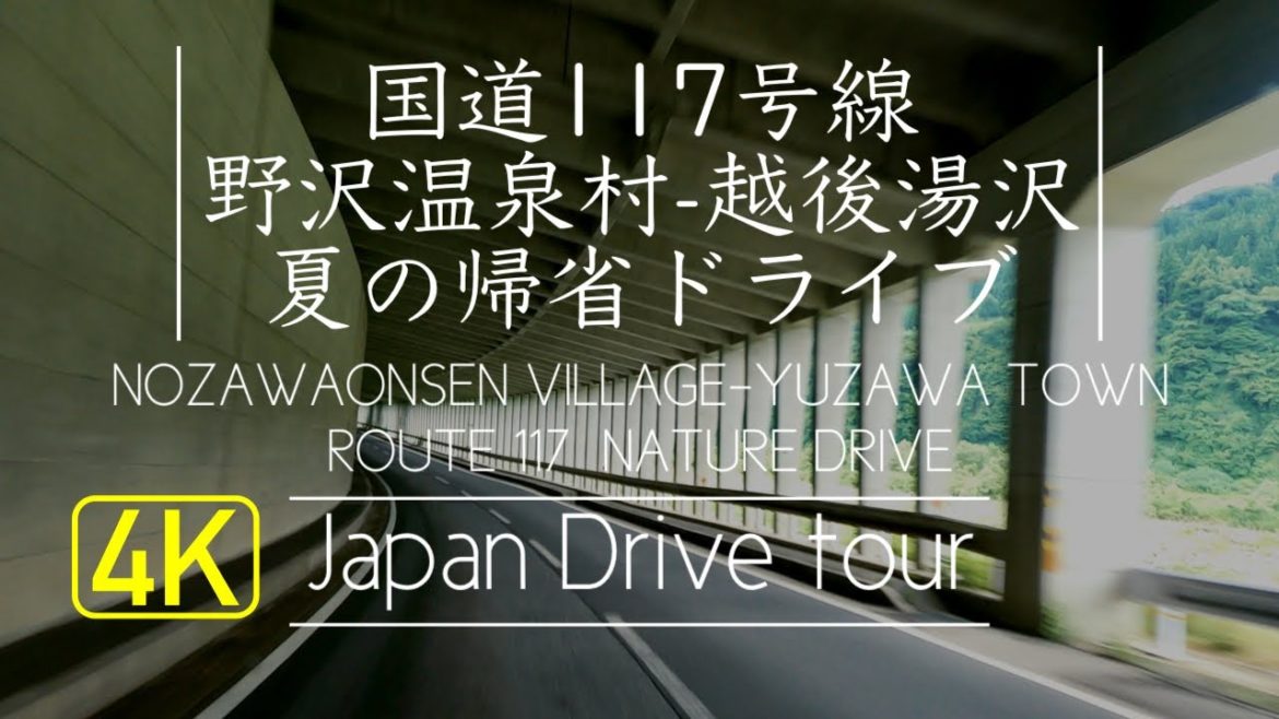 【2倍速】国道117号線ドライブ【野沢温泉村-越後湯沢】