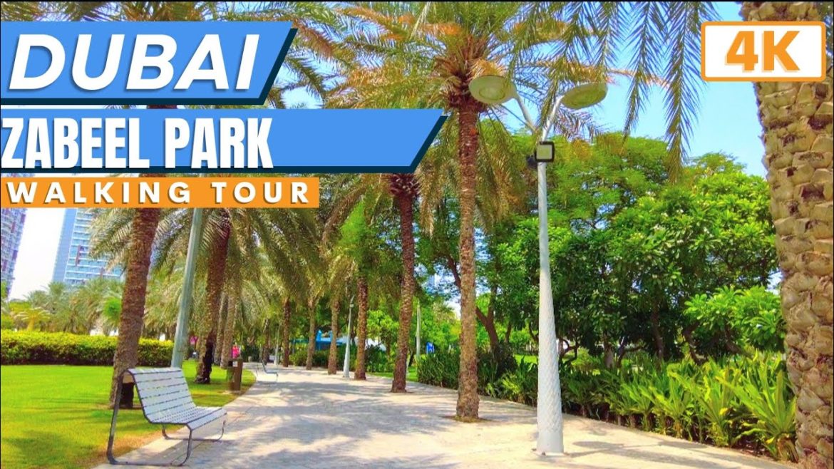 Zabeel Park Dubai: Largest Park in the United Arab Emirates walking tour 4K