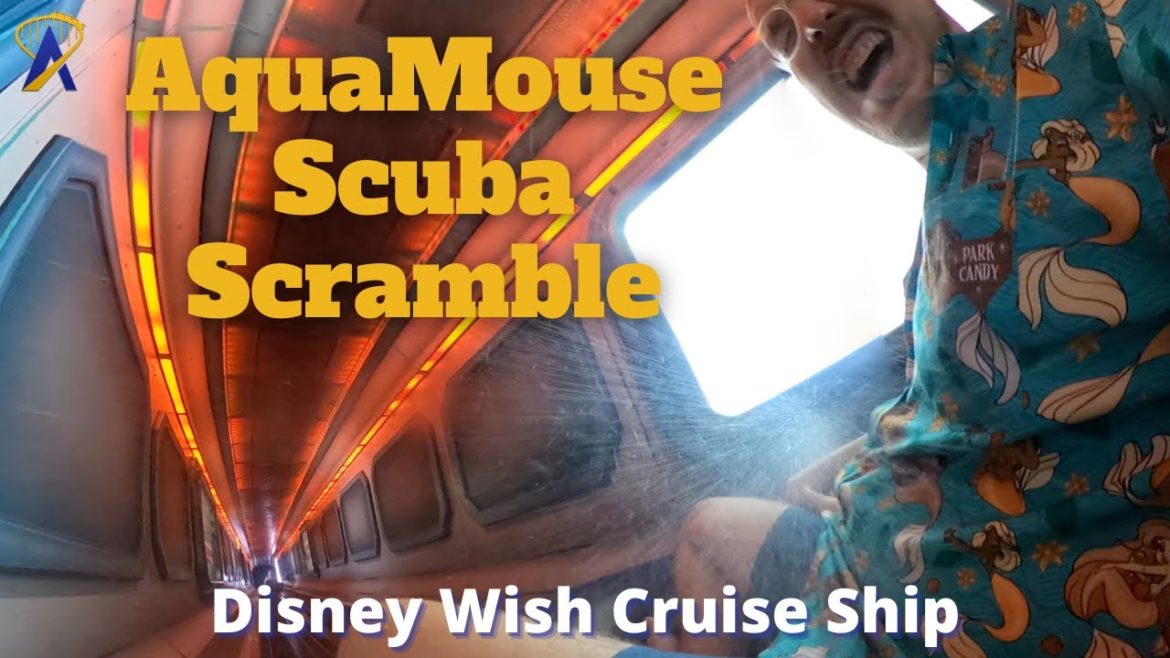 POV: AquaMouse Scuba Scramble Water Slide Ride on the Disney Wish Cruise Ship