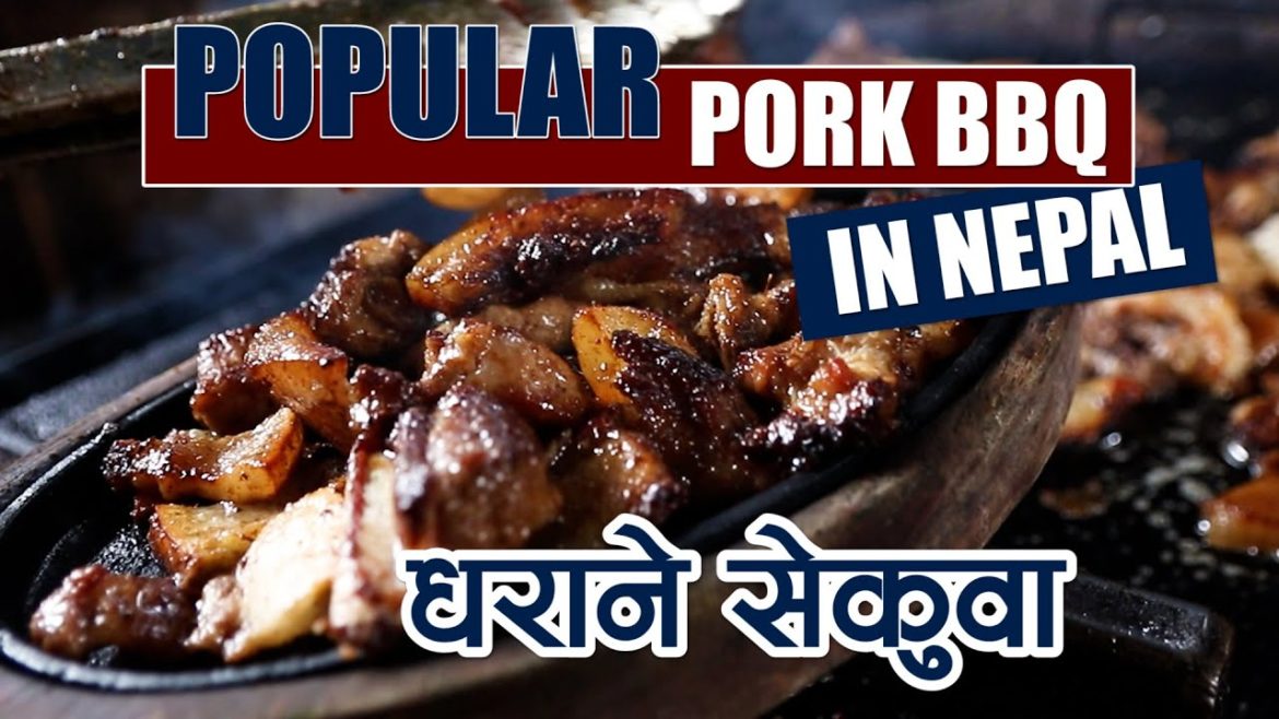 Pork Sekuwa Nepali Style || PORK BBQ IN KATHMANDU || Nepal Street Food || NEPAL 38