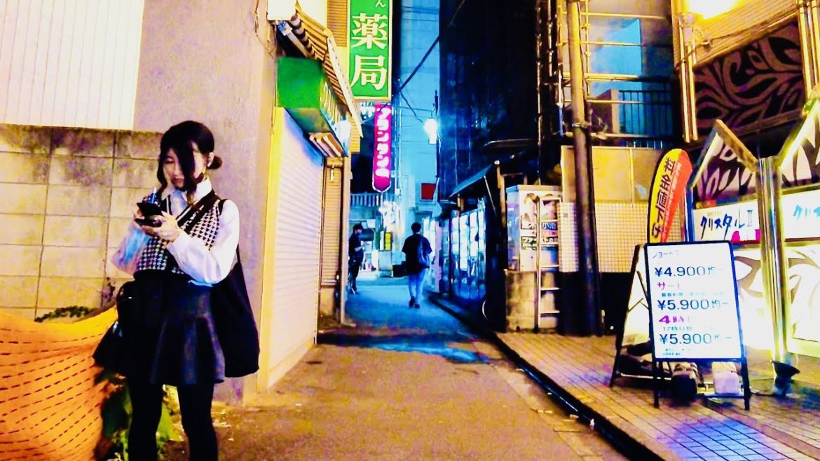 Tokyo Night Walk - Uguisudani (▶ 37 min) | 4K 鶯谷 July, 2022 #3 | Japan City Travel Walking Tour