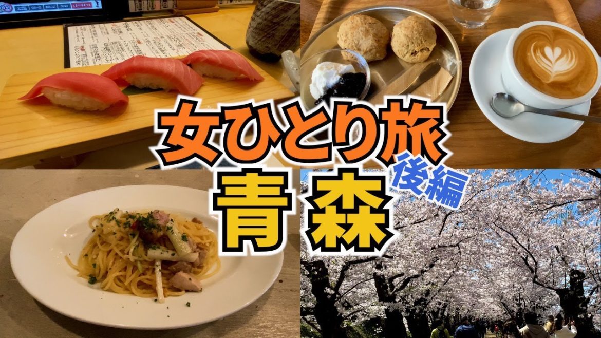 【青森ひとり旅Vlog2日目】アラフォー女のひとり旅/弘前さくらまつり/おいしいイタリアンやカフェ、お寿司/観光・グルメ/Aomori Trip 【青森ひとり旅Vlog2日目】アラフォー女のひとり旅/弘前さくらまつり/おいしいイタリアンやカフェ、お寿司/観光・グルメ/Aomori Trip
