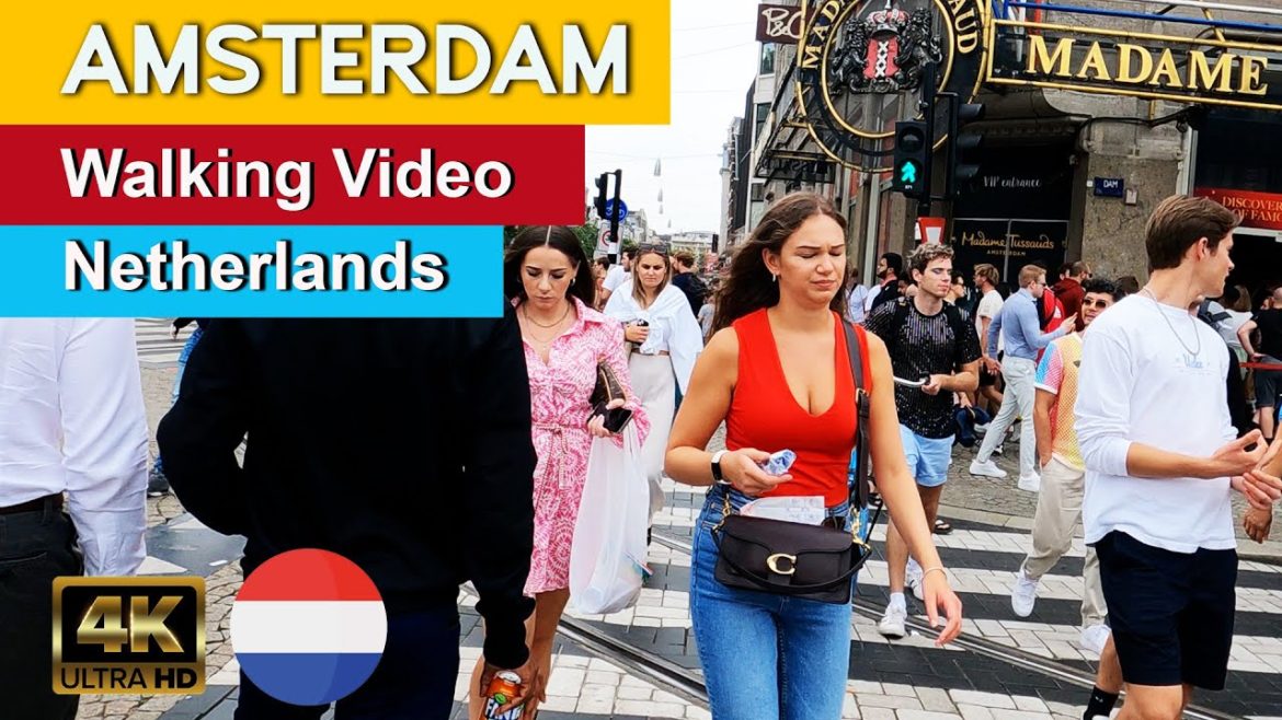 AMSTERDAM - 4K Walking Video - Netherlands ( with Subtittle )