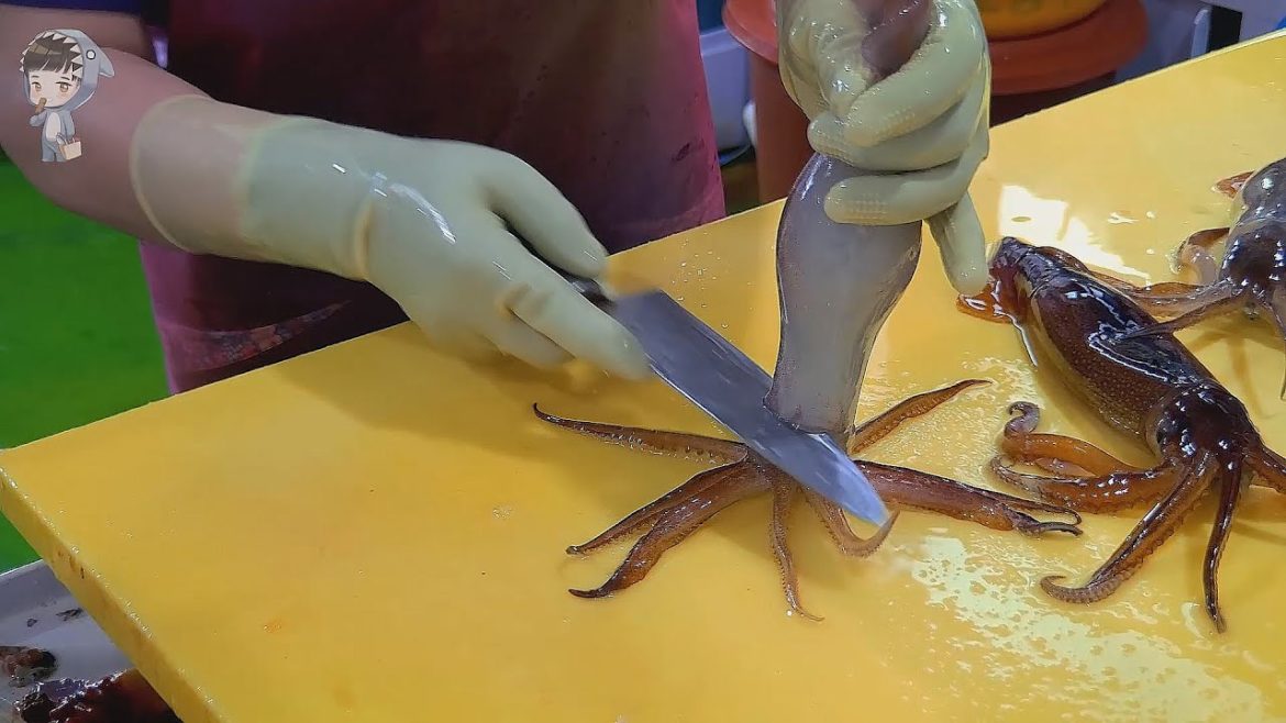 street food asmr food fish cutting korean food asian seafood korea sashimi making video 020822 02