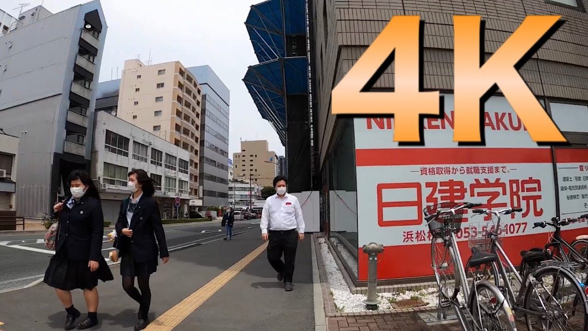 Walking in Japanese countryside/virtual walk tour in old town/natural traffic　sound,slow tv style