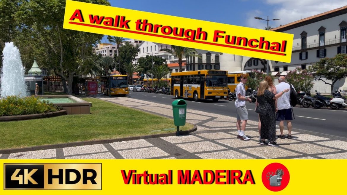 🦋A walk through Funchal - 4K ASMR