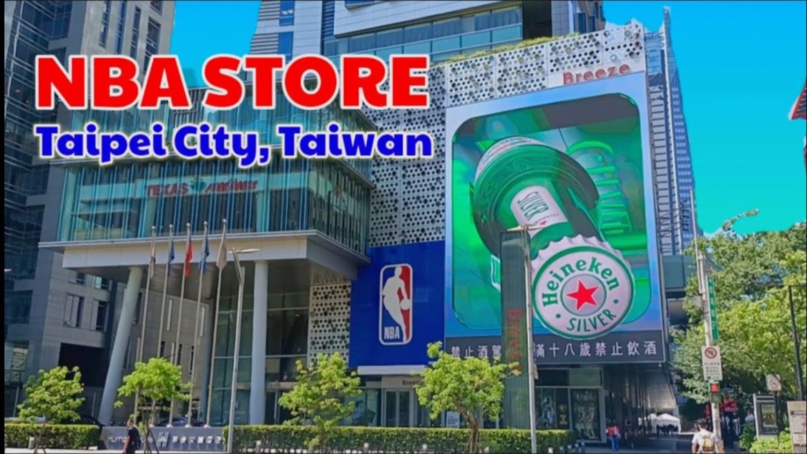 NBA STORE, TAIPEI TAIWAN || Walking along Songgao Rd., Xinyi Taipei || @JOHONA