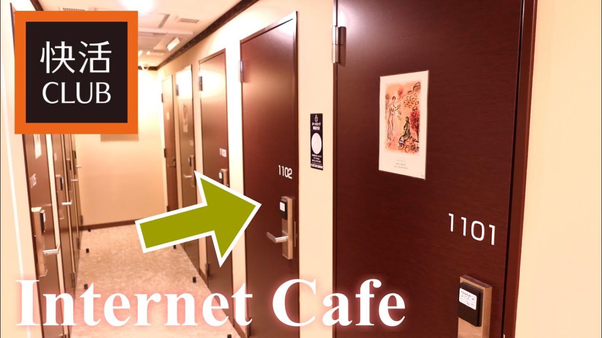 Japan's Internet Cafe Private Capsule Room/😴🛌💻 Stay for 12 hours